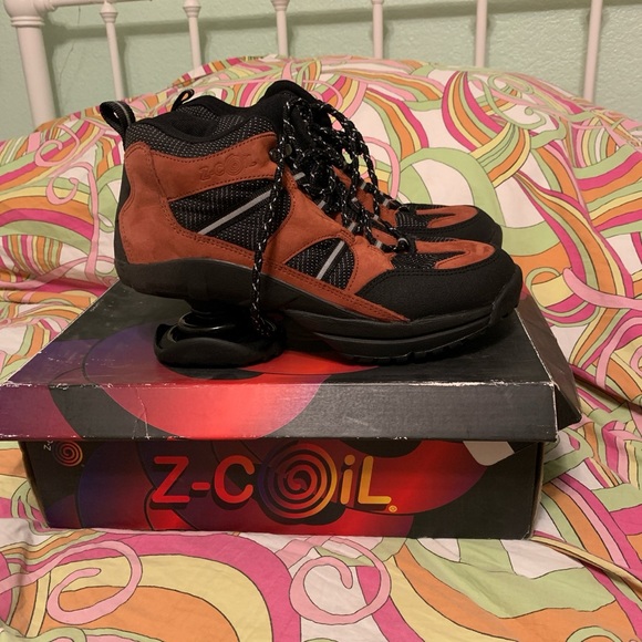 Z-Coil | Shoes | Vintage Red And Black Leather High Desert Hiker Zcoil ...